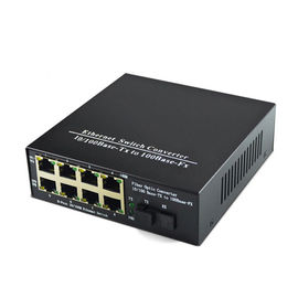 1 rendimento elevato del convertitore di media di Gigabit Ethernet della fibra del porto di Fiber+8 Rj45