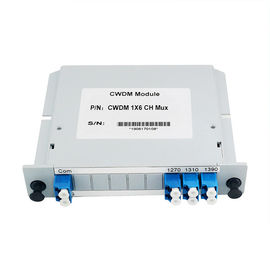 Canali della carta 1270nm-1410nm 6 della cassetta del modulo CWDM DWDM CWDM Mux dell'ABS per la fibra ottica di Catv